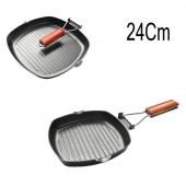  Nonstick 24cm frying pan grill pan griddle pan